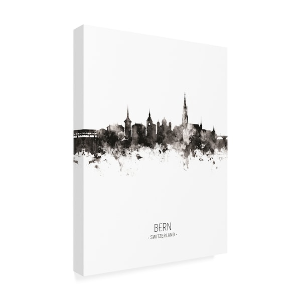 Michael Tompsett 'Bern Switzerland Skyline Portrait II' Canvas Art,14x19